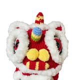 Maxbell Chinese Lion Dance Hat Skiing Soft Thermal Hat Cold Weather Winter Warm Hat