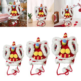 Maxbell Chinese Lion Dance Hat Skiing Soft Thermal Hat Cold Weather Winter Warm Hat