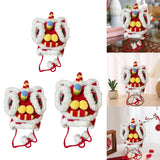 Maxbell Chinese Lion Dance Hat Skiing Soft Thermal Hat Cold Weather Winter Warm Hat