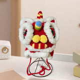 Maxbell Chinese Lion Dance Hat Skiing Soft Thermal Hat Cold Weather Winter Warm Hat