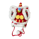 Maxbell Chinese Lion Dance Hat Skiing Soft Thermal Hat Cold Weather Winter Warm Hat