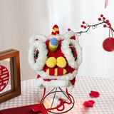 Maxbell Chinese Lion Dance Hat Skiing Soft Thermal Hat Cold Weather Winter Warm Hat