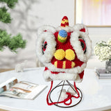 Maxbell Chinese Lion Dance Hat Skiing Soft Thermal Hat Cold Weather Winter Warm Hat