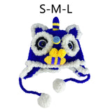 Maxbell Animal Hat Cold Weather with Earflap Ear Protection Chinese Lion Dance Hat