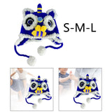 Maxbell Animal Hat Cold Weather with Earflap Ear Protection Chinese Lion Dance Hat