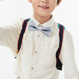 Maxbell Kids Bow Tie Boys Boys Tuxedo Bowties for Celebrations Anniversary Birthdays Gray