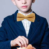 Maxbell Kids Bow Tie Boys Boys Tuxedo Bowties for Celebrations Anniversary Birthdays Yellow