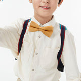 Maxbell Kids Bow Tie Boys Boys Tuxedo Bowties for Celebrations Anniversary Birthdays Yellow