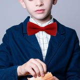 Maxbell Kids Bow Tie Boys Boys Tuxedo Bowties for Celebrations Anniversary Birthdays Red