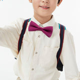 Maxbell Kids Bow Tie Boys Boys Tuxedo Bowties for Celebrations Anniversary Birthdays Rose Red