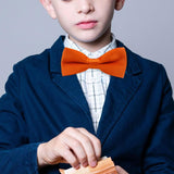 Maxbell Kids Bow Tie Boys Boys Tuxedo Bowties for Celebrations Anniversary Birthdays Orange