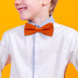 Maxbell Kids Bow Tie Boys Boys Tuxedo Bowties for Celebrations Anniversary Birthdays Orange