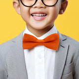 Maxbell Kids Bow Tie Boys Boys Tuxedo Bowties for Celebrations Anniversary Birthdays Orange