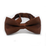 Maxbell Kids Bow Tie Boys Boys Tuxedo Bowties for Celebrations Anniversary Birthdays Light Brown