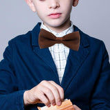 Maxbell Kids Bow Tie Boys Boys Tuxedo Bowties for Celebrations Anniversary Birthdays Light Brown
