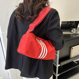 Maxbell 2xWomen Shoulder Bag Fashionable Hobo Crossbody Bag for Camping Hiking Outdoor red