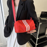 Maxbell 2xWomen Shoulder Bag Fashionable Hobo Crossbody Bag for Camping Hiking Outdoor red