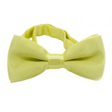 Maxbell Kids Bow Tie Versatile Soft Tux Bowties for Birthdays Stage Performance Prom Yellow Green