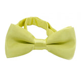 Maxbell Kids Bow Tie Versatile Soft Tux Bowties for Birthdays Stage Performance Prom Yellow Green