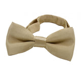 Maxbell Kids Bow Tie Versatile Soft Tux Bowties for Birthdays Stage Performance Prom Khaki