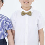 Maxbell Kids Bow Tie Versatile Soft Tux Bowties for Birthdays Stage Performance Prom Khaki