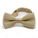 Maxbell Kids Bow Tie Versatile Soft Tux Bowties for Birthdays Stage Performance Prom Khaki