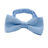 Maxbell Kids Bow Tie Versatile Soft Tux Bowties for Birthdays Stage Performance Prom Light Blue