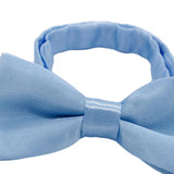Maxbell Kids Bow Tie Versatile Soft Tux Bowties for Birthdays Stage Performance Prom Light Blue