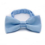 Maxbell Kids Bow Tie Versatile Soft Tux Bowties for Birthdays Stage Performance Prom Light Blue