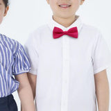 Maxbell Kids Bow Tie Versatile Soft Tux Bowties for Birthdays Stage Performance Prom Red
