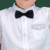 Maxbell Kids Bow Tie Versatile Soft Tux Bowties for Birthdays Stage Performance Prom Black
