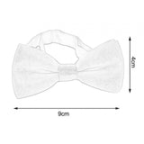 Maxbell Kids Bow Tie Versatile Soft Tux Bowties for Birthdays Stage Performance Prom Black