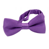 Maxbell Kids Bow Tie Versatile Soft Tux Bowties for Birthdays Stage Performance Prom Purple