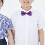 Maxbell Kids Bow Tie Versatile Soft Tux Bowties for Birthdays Stage Performance Prom Purple