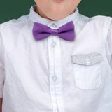 Maxbell Kids Bow Tie Versatile Soft Tux Bowties for Birthdays Stage Performance Prom Purple