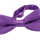 Maxbell Kids Bow Tie Versatile Soft Tux Bowties for Birthdays Stage Performance Prom Purple