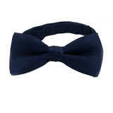 Maxbell Kids Bow Tie Versatile Soft Tux Bowties for Birthdays Stage Performance Prom Deep Blue