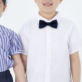 Maxbell Kids Bow Tie Versatile Soft Tux Bowties for Birthdays Stage Performance Prom Deep Blue