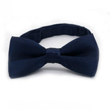 Maxbell Kids Bow Tie Versatile Soft Tux Bowties for Birthdays Stage Performance Prom Deep Blue