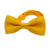 Maxbell Kids Bow Tie Versatile Soft Tux Bowties for Birthdays Stage Performance Prom Yellow