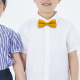 Maxbell Kids Bow Tie Versatile Soft Tux Bowties for Birthdays Stage Performance Prom Yellow
