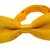 Maxbell Kids Bow Tie Versatile Soft Tux Bowties for Birthdays Stage Performance Prom Yellow