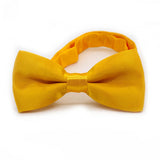 Maxbell Kids Bow Tie Versatile Soft Tux Bowties for Birthdays Stage Performance Prom Yellow