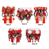 Maxbell New Year Hair Clips Chinoiserie Hair Barrettes for Birthday Holiday New Year Style A