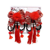 Maxbell New Year Hair Clips Chinoiserie Hair Barrettes for Birthday Holiday New Year Style A