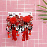 Maxbell New Year Hair Clips Chinoiserie Hair Barrettes for Birthday Holiday New Year Style A