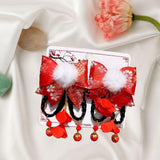 Maxbell New Year Hair Clips Chinoiserie Hair Barrettes for Birthday Holiday New Year Style B