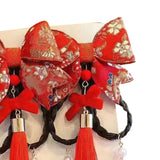 Maxbell New Year Hair Clips Chinoiserie Hair Barrettes for Birthday Holiday New Year Style C