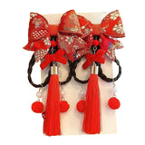 Maxbell New Year Hair Clips Chinoiserie Hair Barrettes for Birthday Holiday New Year Style C