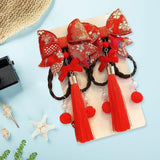 Maxbell New Year Hair Clips Chinoiserie Hair Barrettes for Birthday Holiday New Year Style C